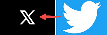 twitter changes its logo from a bird to a black and white image