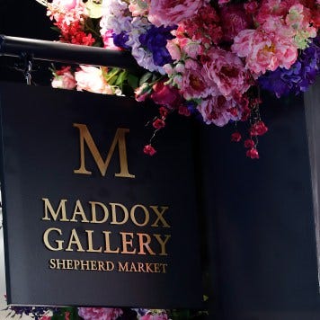 attends the launch night event of the new Maddox Gallery location in Shepherd Market on September 6, 2018 in London, England.