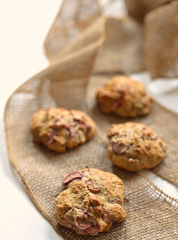 Rhubarb Drop Scones - Global Dish