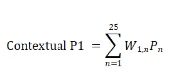 This equation shows the dot product between every features and show attention between them, and after comparision high attention will will be selected