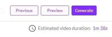 estimated video duration