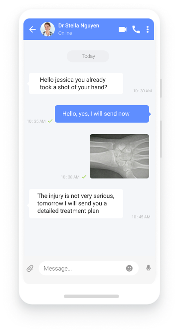 Chat for medical consultation
