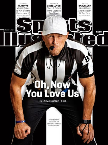 Ed Hochuli is on the cover of Sports Illustrated
