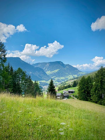 Blue Sky Above Green Valley