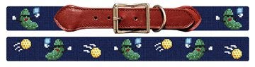 Pickleball Pickle Needlepoint Dog Collar from Needle Paint