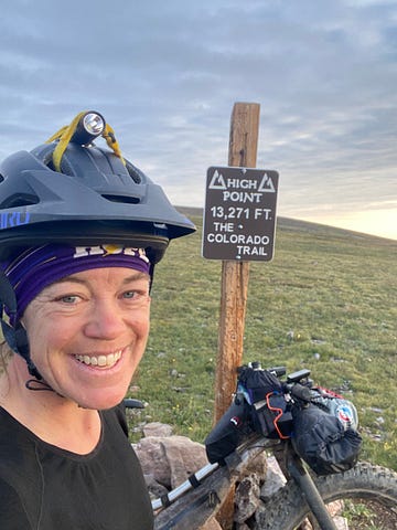 Picture of PG at the high point of the Colorado Trail
