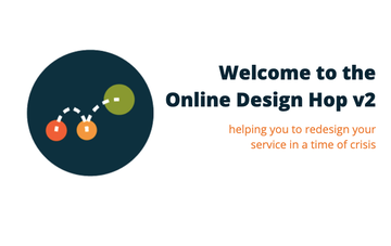 Image of a Design Hop screenshot with words ‘Welcome to online design hop’