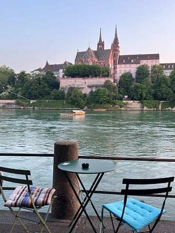 The Rhine flowing through Basel.