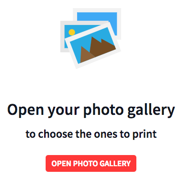 Open your photo gallery to print photos