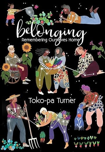 Book cover Toko Pa Belonging, Remembering Ourselves Home with a series of figures.