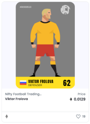 Nifty Footballer Victor Frolova