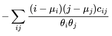 Standard correlation equation.