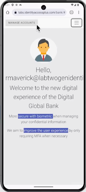 User Authenticated