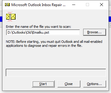 Outlook PST Scan and Repair