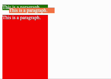 Paragraphs with CSS Position Fixed.