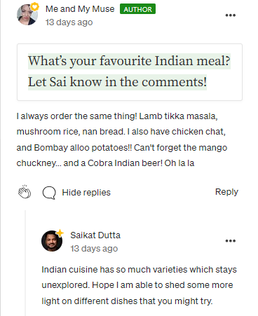 Ordering same Indian dishes? Experiment.