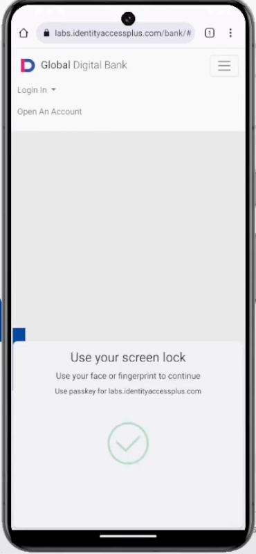 Native Passkeys Authentication