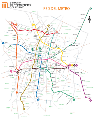 Mexico City's Metro Map