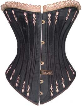An Edwardian straight front corset - The Vintage Angel