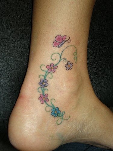 1074 Ankle Tattoo