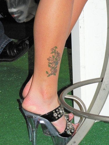 1045 ankle tattoo