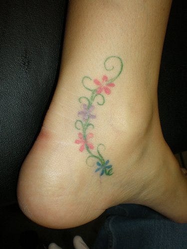 1087 Ankle Tattoo