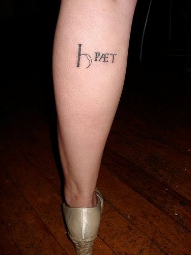 written text Tattoo 535