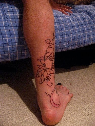 Ankle Tattoo 1046