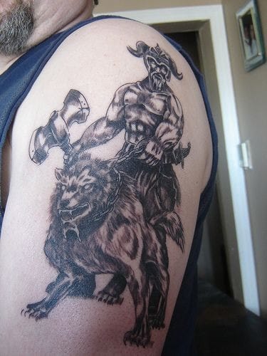 1055 Viking tattoo