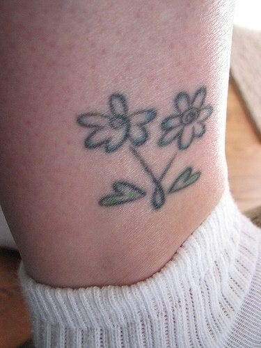 1058 Ankle Tattoo