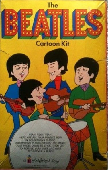 The Beatles Cartoon Kit colorforms