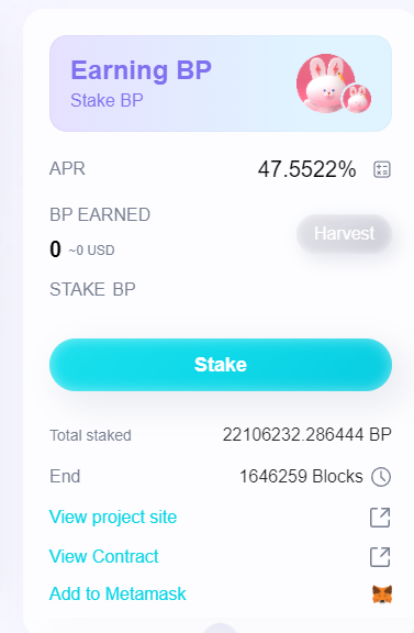 #3 New Stake BP, Earn BP CropPool Launched (15th December)