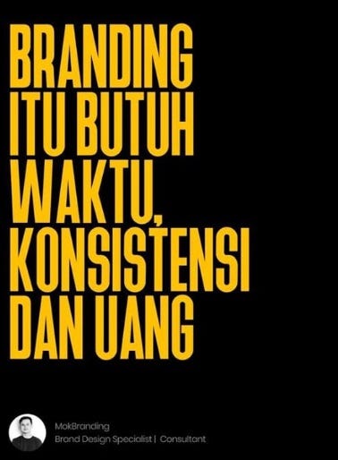 ternyata branding itu berat