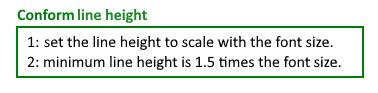 How to conform to line-height