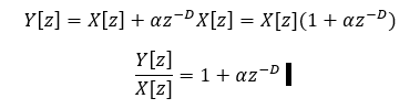 Transfer function of the echo