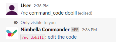 Nimbella commander code edit for digitalocean bill commandset