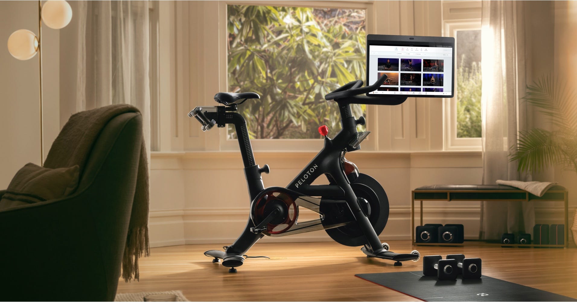 Workouts Streamed Live & On-Demand。圖／Peloton