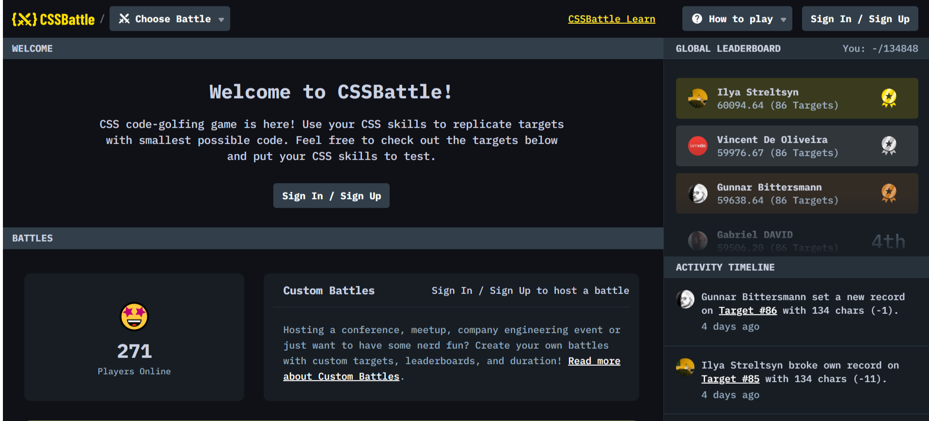 CSS Battles