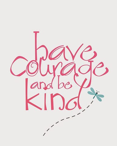 have courage and be kind <3