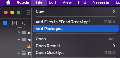 File > Add Packages