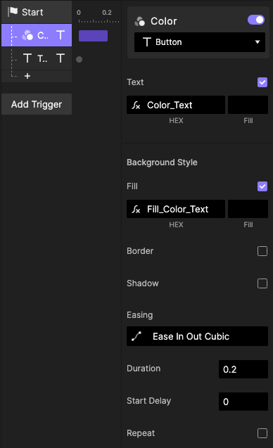 Color-Trigger Settings