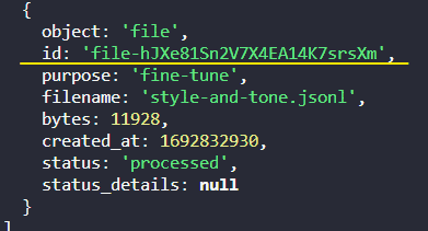 GPT-3.5 Fine Tuning File Confirmation