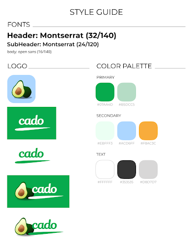 Cado’s styleguide