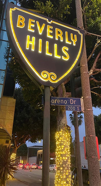 Beverly Hills City Limits Sign