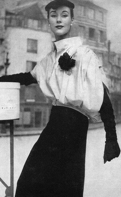 Balloon jacket by Balenciaga in 1953