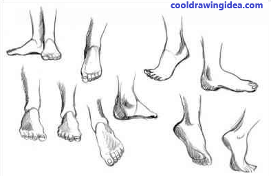 foot drawing