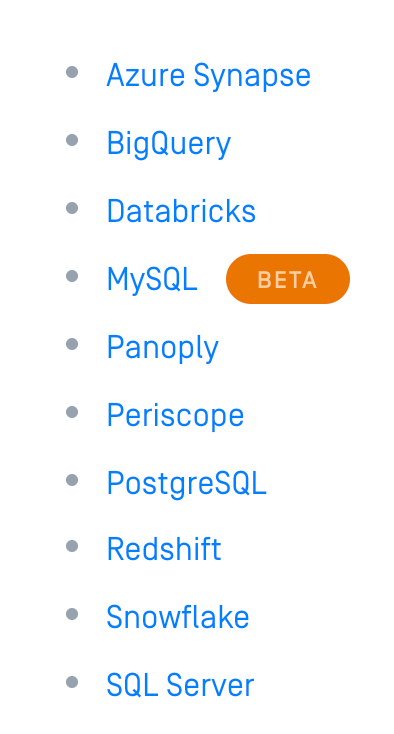 I was using PostgreSQL