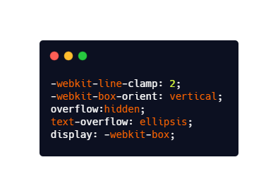 multi-line text overflow in css