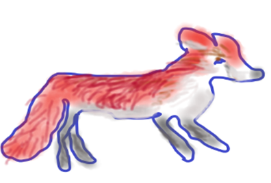 My very simple sketch of a Red Fox