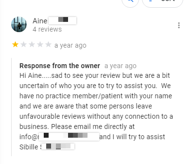 responding to customer reviews